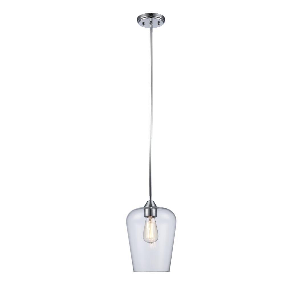 1LT PENDANT-CLEAR TULIP-PC